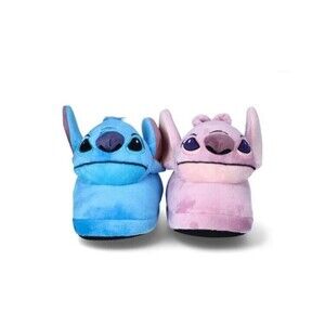 Lilo & Stitch Women's 3D Head Slippers Blue Purple Size 7-8 NWT